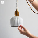 Helnys Ceramic Pendant Lights: Modern Hanglamp for Bedroom and Living Room