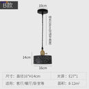 Helnys Nordic White Cement Pendant Lights - Modern Hanging Lamp Fixtures