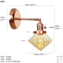 Helnys Ceramic LED Wall Sconce Rose Gold Bedroom Stair Light