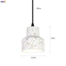Helnys Nordic White Cement Pendant Lights - Modern Hanging Lamp Fixtures