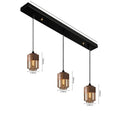 Helnys Nordic Wood LED Glass Pendant Light for Dinning Room Cafe Bedroom