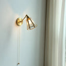 Helnys Copper Wall Sconce Stair Light Nordic Modern Glass Wall Lamp