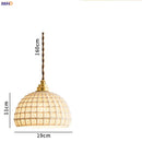 Helnys Nordic Ceramic Pendant Lamp Japan Style Copper Hanging Light