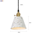 Helnys Cement Pendant Lamp: Nordic Modern Loft Style Industrial Lighting Fixtures