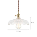 Helnys Glass Pendant Lights Bar Cafe Living Room Edison Industrial Vintage Lamp