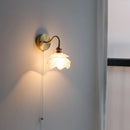 Helnys Flower Glass Copper Wall Sconce LED Light Nordic Modern Wandlamp