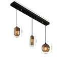 Helnys Nordic Wood LED Glass Pendant Light for Dinning Room Cafe Bedroom