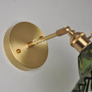 Helnys Japanese Copper Glass Wall Sconce LED Light Nordic Modern Fixture