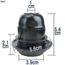 Helnys E27 Vintage Lamp Holder Base Socket - Plastic Douille Fitting Bulb Holder