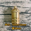 Helnys E27 Lamp Holder Socket Base with Switch - Vintage-design, Reliable Light Fixture