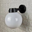Helnys Outdoor Wall Lantern with Acrylic Globe Shade for Entryway, E27 Socket