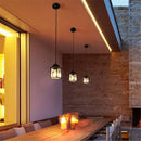 Helnys Outdoor Ceiling Pendant Light with Clear Glass Shade