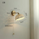 Helnys Copper LED Wall Light with Pull Chain Switch