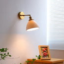 Helnys Ceramic LED Wall Sconce with Knob Switch