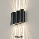 Helnys LED Outdoor Wall Light Aluminum Modern Waterproof IP54 Garden Wall Lamp