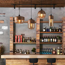 Helnys Nordic Wood LED Glass Pendant Light for Dinning Room Cafe Bedroom