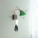 Helnys Nordic Copper Wall Sconce LED Light with Wood Canopy
