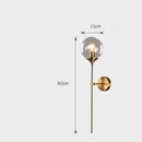 Helnys Nordic LED Glass Ball Wall Lamp for Home Bathroom Mirror Stair Lighting