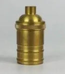Helnys Industrial Brass Lamp Holder E27 Socket for Pendant Light