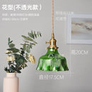 Helnys Copper Glass LED Pendant Lamp Switch Amber Nordic Hanging Lights
