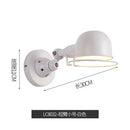 Helnys Retro LED Swing Arm Wall Sconce Industrial Vintage Loft Style Light