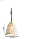 Helnys Nordic Ceramic Pendant Lamp Japan Style Copper Hanging Light