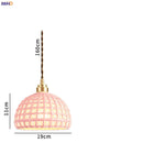 Helnys Nordic Ceramic Pendant Lamp Japan Style Copper Hanging Light