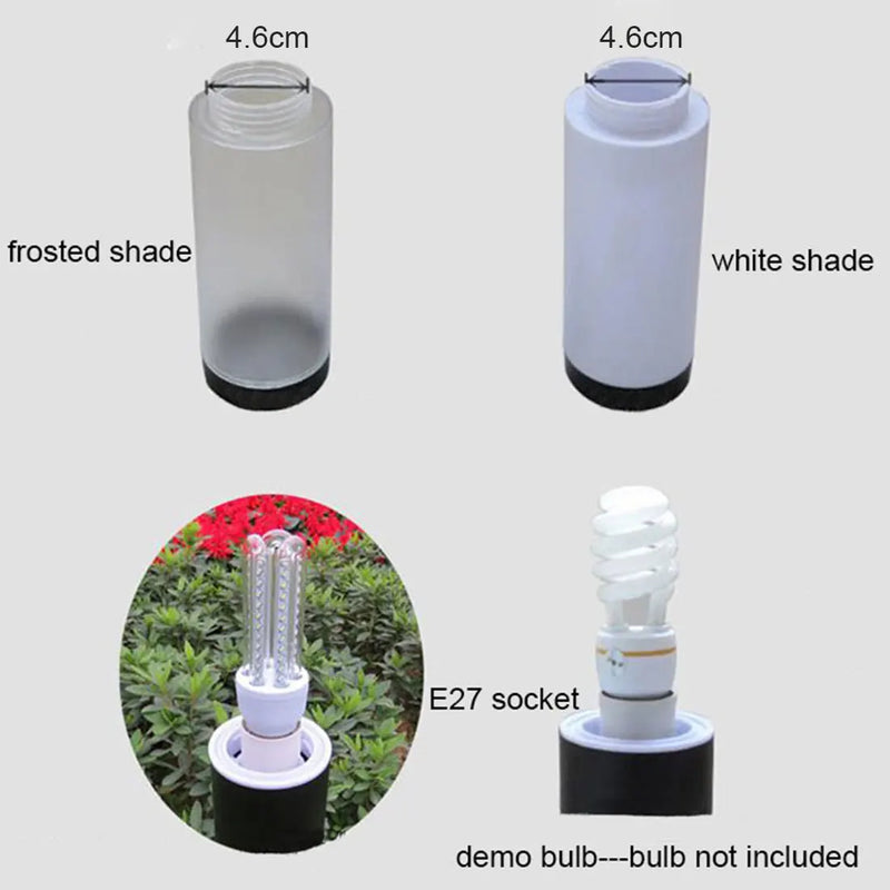 Helnys Stainless Steel Outdoor Lawn Lamp, Waterproof LED Path Light