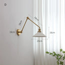 Helnys Copper Swing Arm LED Wall Sconce Up Down Nordic Modern Wandlamp