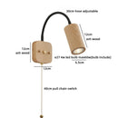 Helnys Wooden Bedside LED Wall Lamp Japan Style Home Decor Fixture