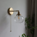Helnys Glass Ball Wall Sconce Modern Nordic Lighting for Bedroom and Bathroom