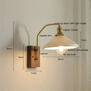 Helnys Copper Ceramic LED Wall Light Rotatable Indoor Lamp E27 Home Decor