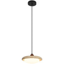 Helnys Yellow Travertine Circular LED Pendant Lamp for Bedroom and Living Room