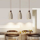 Helnys Cement LED Pendant Lamp, Adjustable Nordic Modern Hanging Light Fixtures