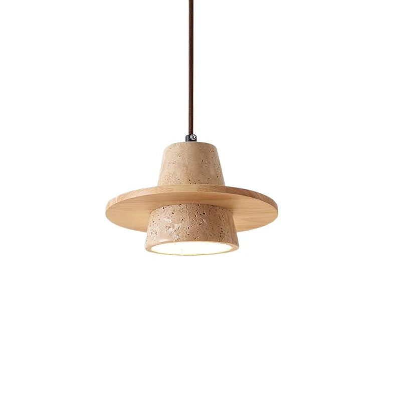 Helnys Yellow Travertine LED Pendant Lights Fixture - Nordic Modern Hanging Lamp