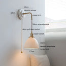 Helnys Ceramic LED Wall Sconce Copper Arm Adjustable Mirror Light