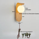 Helnys Glass Ball LED Wall Lamps - Bedroom Staircase Bathroom Mirror Light