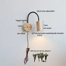 Helnys LED Wooden Wall Lamp Indoor Art Stair Light Bathroom Mirror Light