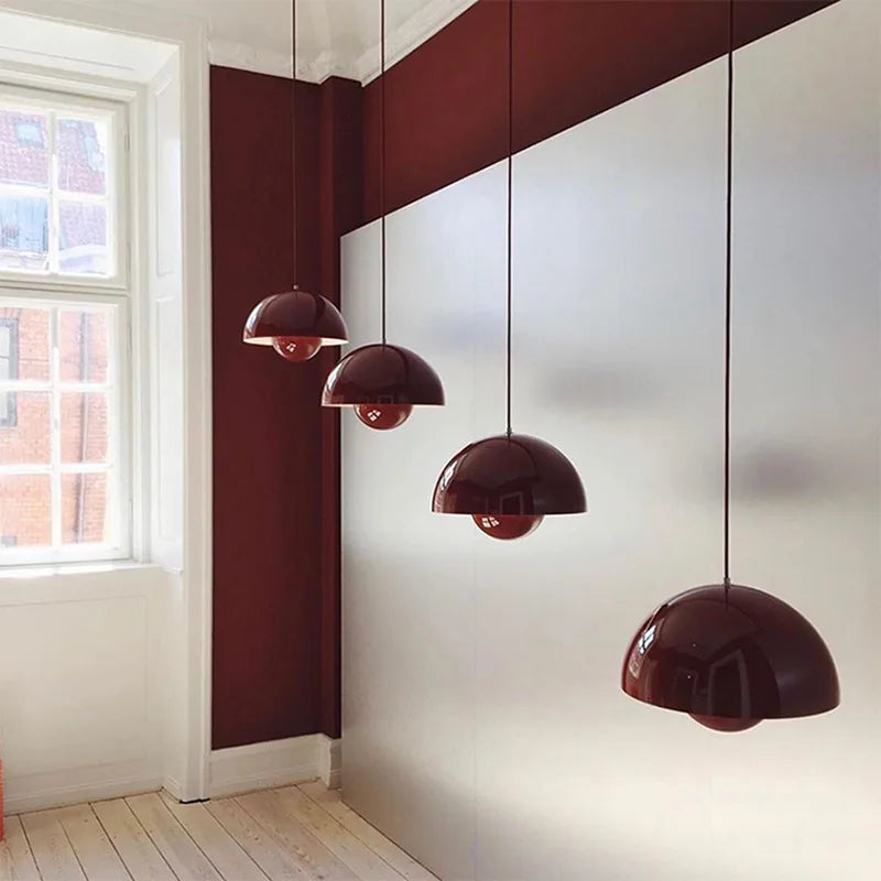 Helnys Flower Bud LED Pendant Lights - 10 Colors, Nordic Modern Hanging Lamp