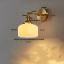 Helnys Copper LED Wall Lights with Pull Chain Switch - Modern Nordic Style