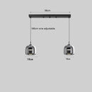 Helnys Nordic LED Pendant Lights 8W Smoky Glass Hanglamp