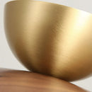 Helnys Nordic LED Wall Light Walnut Wood Glass Bedside Lamp Modern Luminaire