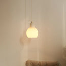 Helnys White Marble LED Pendant Light for Bathroom and Hotel Room