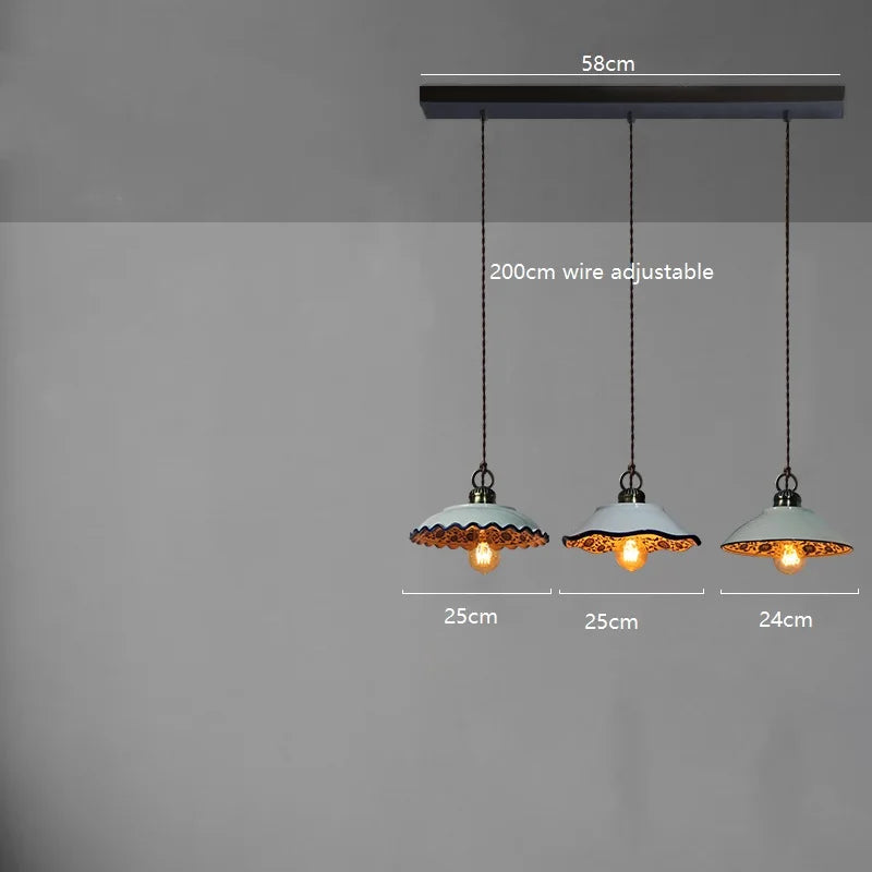 Helnys Ceramic LED Pendant Lamp for Modern Indoor Decor Lighting
