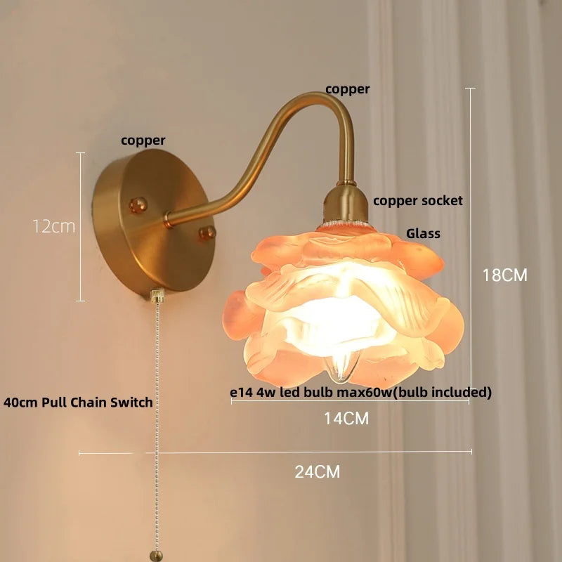 Helnys Pink Jellyfish Class LED Wall Lamp - Nordic Modern Design