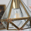 Helnys Clear Glass LED Pendant Light Fixture Nordic Modern Hang Lamp Suspendsion