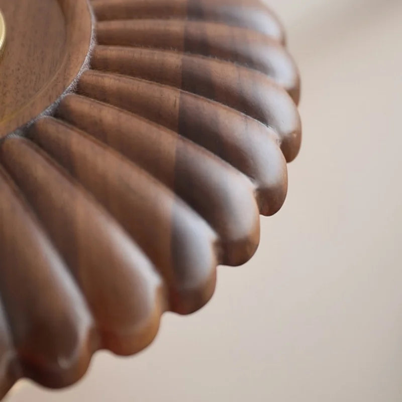 Helnys Modern LED Wall Lamp Walnut Wood Stair Light - Nordic Indoor Fixture