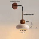 Helnys Nordic LED Wall Lights Wood Yellow Travertine Sconce Stair Light Fixtures