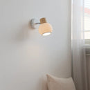 Helnys White Ceramic LED Wall Lamps Switch, Bedroom Stairs Lighting Fixtures