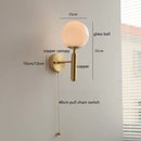 Helnys Moon Jupiter Copper Wall Lamp - Modern Nordic Home Decor